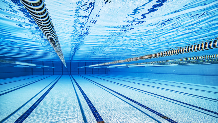 underwater photo in swimming pool
