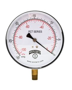 Gauge Vacuum 4.5" SS 30/0 HG Dry BTM MountCONTRACTOR-4LA