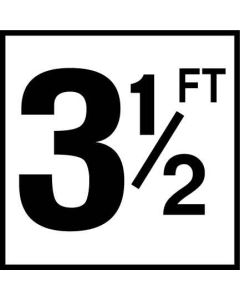 Depth Marker 6"x6" Ceramic 3-1/2 FT SMO