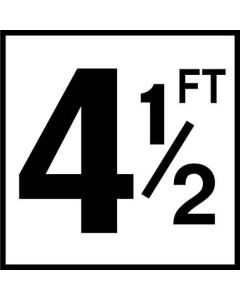 Depth Marker 6"x6" Ceramic 4-1/2 FT SMO