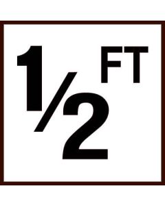 Depth Marker 6"x6" Ceramic 1/2 FT Skid Res.