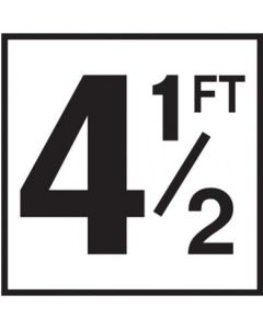 Depth Marker 6"x6" Ceramic 4-1/2 FT Skid Res.