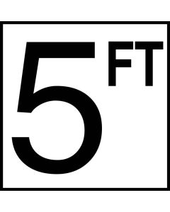 Depth Marker 8"x 8" Ceramic 5 FT Skid Res.