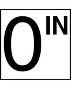 Depth Marker 8"x 8" Ceramic 0 IN Skid Res.