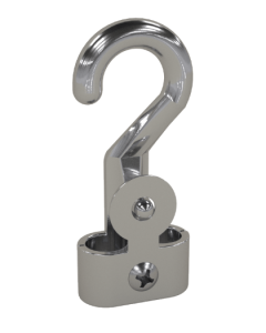 Perma-Cast Rope Hook 1/2" Rope Chrome Plated Brass
