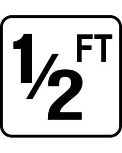 Depth Marker 6"x6" Vinyl StickOn 1/2 FT Skid Res.