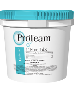 Trichlor Chlorine 1" Tablet ProTeam 25 lb Pail