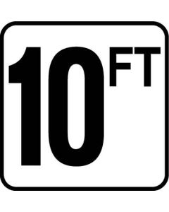 Depth Marker 4-1/4"x 5-1/2" Plastic 10 FT StickOn