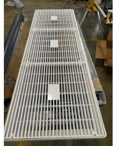 Lawson Molded Frame & Grate 18"x54" SuperFlo White sold ea.