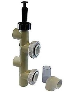 Pentair Push Pull Slide Valve Kit 7.5" Center PVC Almond