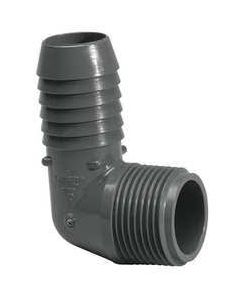 PVC Sch 80, 90 DEG ELL 1/2" Insert x MIPT