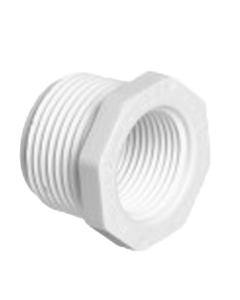 PVC Sch 40 Reducer Bushing 1/2"x 1/4" MIPT x FIPT