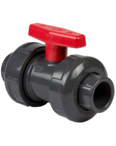 PVC Sch 80 True Union Ball Valve 2" SOC/FPT FKM