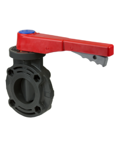 PVC Sch 80 Butterfly Valve 4" w/Lever Handle EPDM