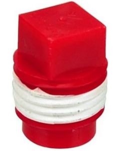 Blue-White Flowmeter Red Cap Plug w/Tape for All F-300 D-300 & U-300