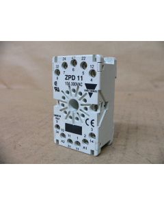Carlo Gavazzi Relay Socket DIN Rail 300Vac 10A 11-Pole w/Screw