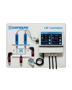 Hayward CAT 2000 Professional Package Pre-Mounted on PVC Backboard, pH & ORP Probes, Flow Cell w/Rotary Flow Sensor & Valves