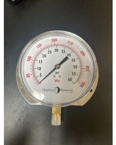 Nep Ben Gauge Pressure 4.5 T304 0-60 psi Filter Panel