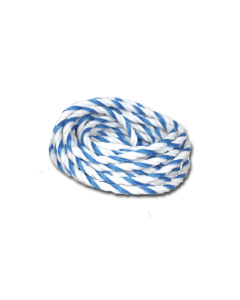 Poly Rope 1/2" Blue/White 3-Strand Twisted, sold per foot