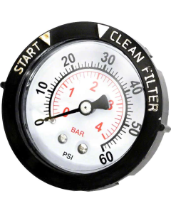 Pressure Guage Rear Mount 0-60 psi w/Indicator for TR100C/TR140C