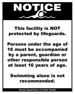 No Lifeguard On Duty IL State Code