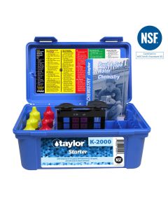 Taylor Test Kit Starter Chlorine Bromine & pH 9056 Test Vile .75 oz Btl