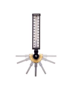 Thermometer In-Line Vari-Angle w/3.5" Separable Brass Socket