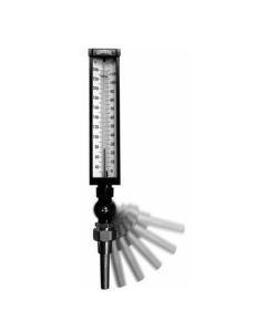 Thermometer In-Line Angle Form w/3.5" Separable Brass Socket